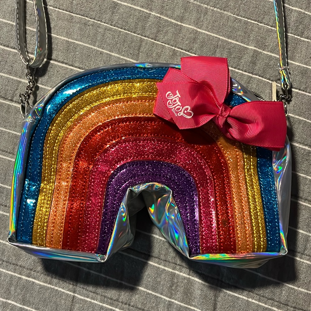 ❌SOLD❌ Jojo Siwa rainbow shaped crossbody bag